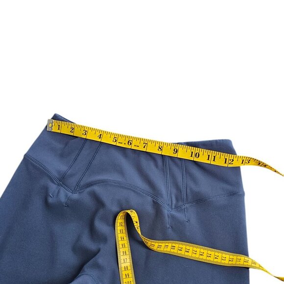 Buffbunny Collection Womens V-Back Blue Athletic Leggings, Size Large - Picture 6 of 8